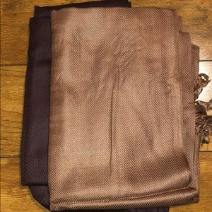 2 Brown Pashminas